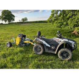 Tondeuse débrousailleuse Tondo Broyeur renforcé Quad - Capot ouvrable - Moteur B&S 13,5ch démarrage électrique avec marteaux