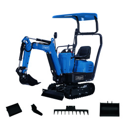 Mini pelle micro-pelle excavatrice SCHEPPACH EXC815 - 8.8kN - 8.5 CV - 6.3kW