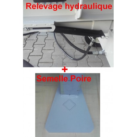 Relevage hydraulique + Semelle Poire HOS36 Relevage hydraulique + Semelle Poire HOS36