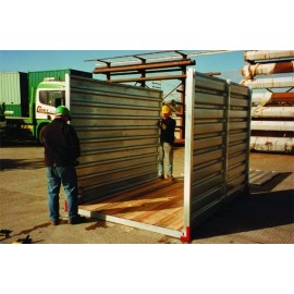 Container chantier - Conteneur de stockage 5m - Bungalow galvanisé démontable