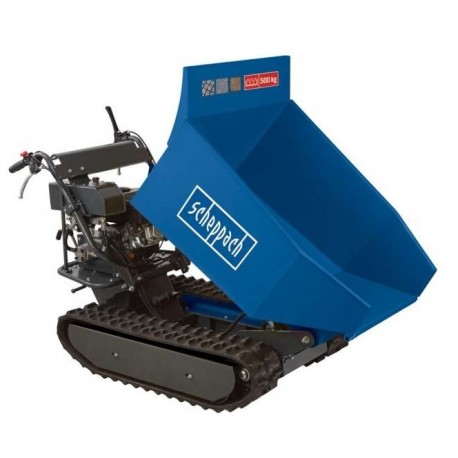 Mini Dumper chenilles SCHEPPACH 500kg Bennage hydraulique 9ch Mini Dumper chenilles SCHEPPACH 500kg Bennage hydraulique 9ch