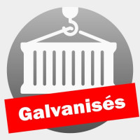 Conteneurs de stockage galvanisés